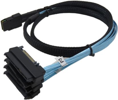 Hình ảnh Cable SFF-8087 to SFF-8482 x 4 Connectors With SATA Power Cable 