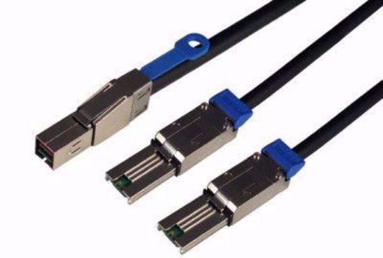 Picture of Cable Mini SAS HD (SFF-8644) to 2x SFF-8088 Mini SAS External
