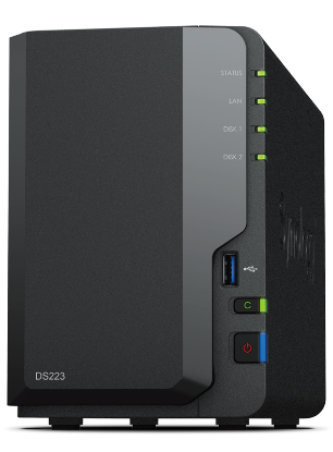 Picture of Thiết bị lưu trữ mạng Synology DS220+ 2-bay DiskStation, Dual Core 2.0 GHz (turbo to 2.9 GHz), 2GB RAM (up to 6GB), 2Y WTY_DS220+